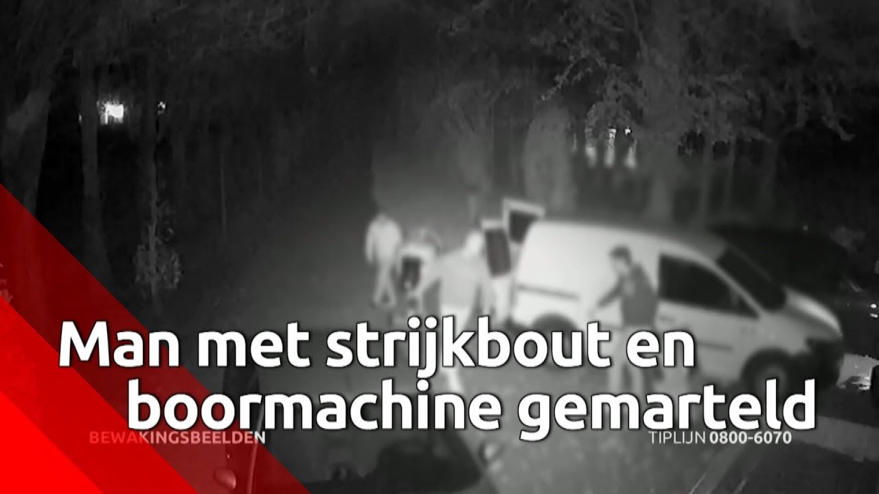Man gemarteld met strijkijzer en boormachine