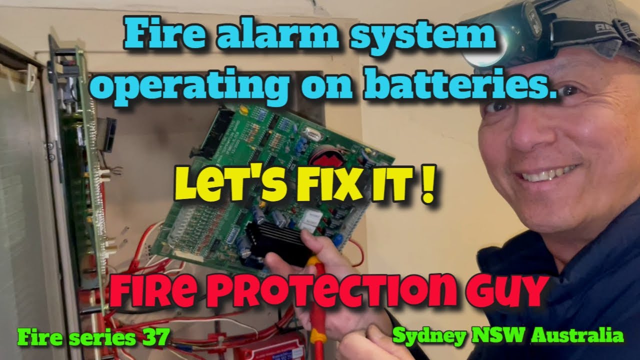 Fire Alarm System Major Service Call Out - Fire Panel operating on batteries !