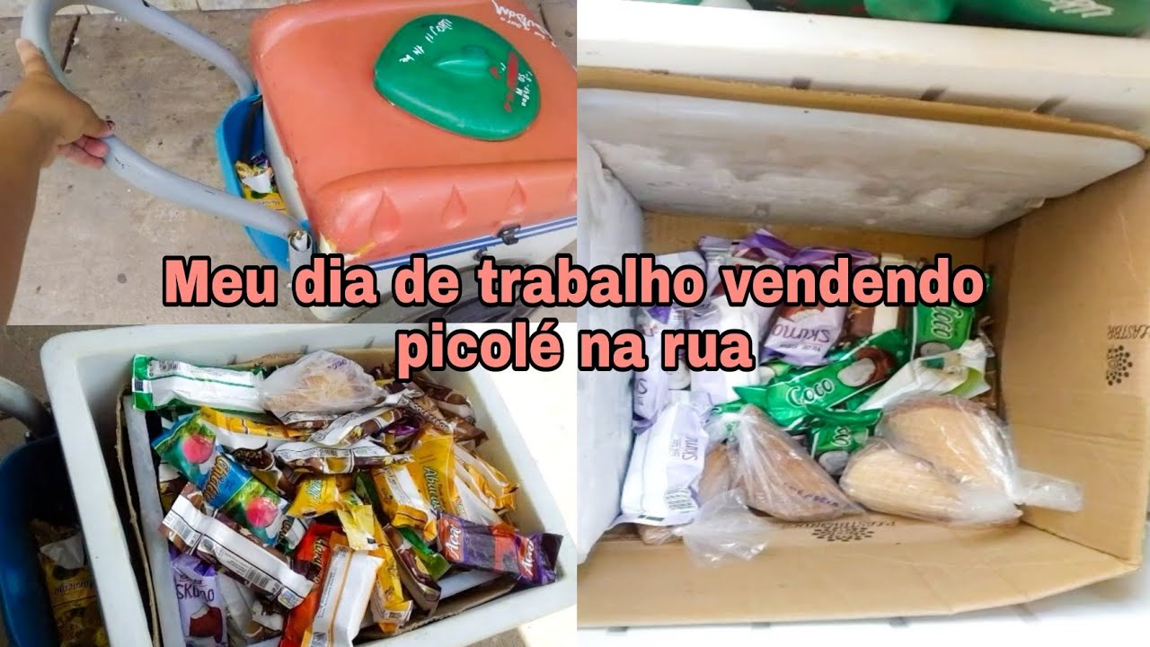 Meu dia de trabalho vendendo picolé na rua