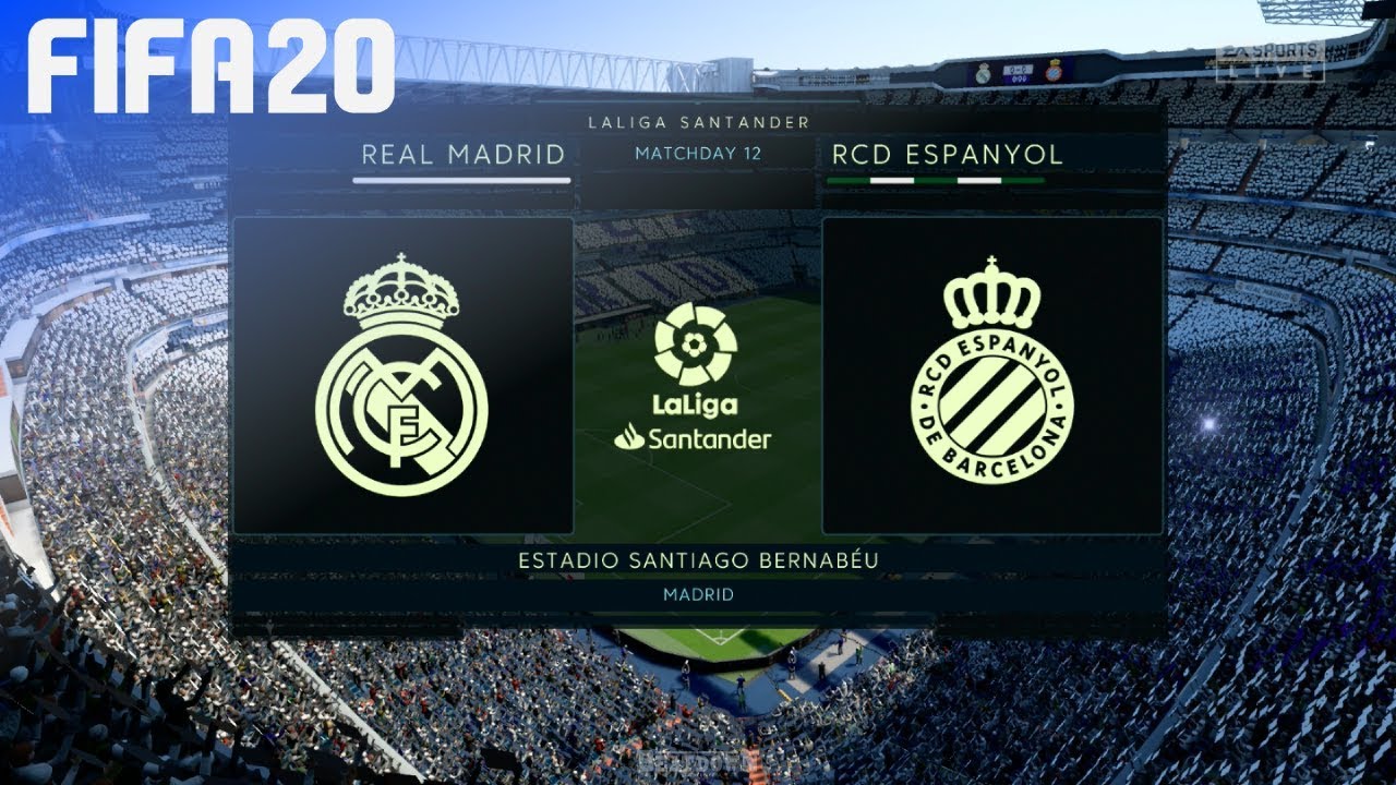 FIFA 20 - Real Madrid vs. RCD Espanyol @ Estadio Santiago Bernab&eacute;u