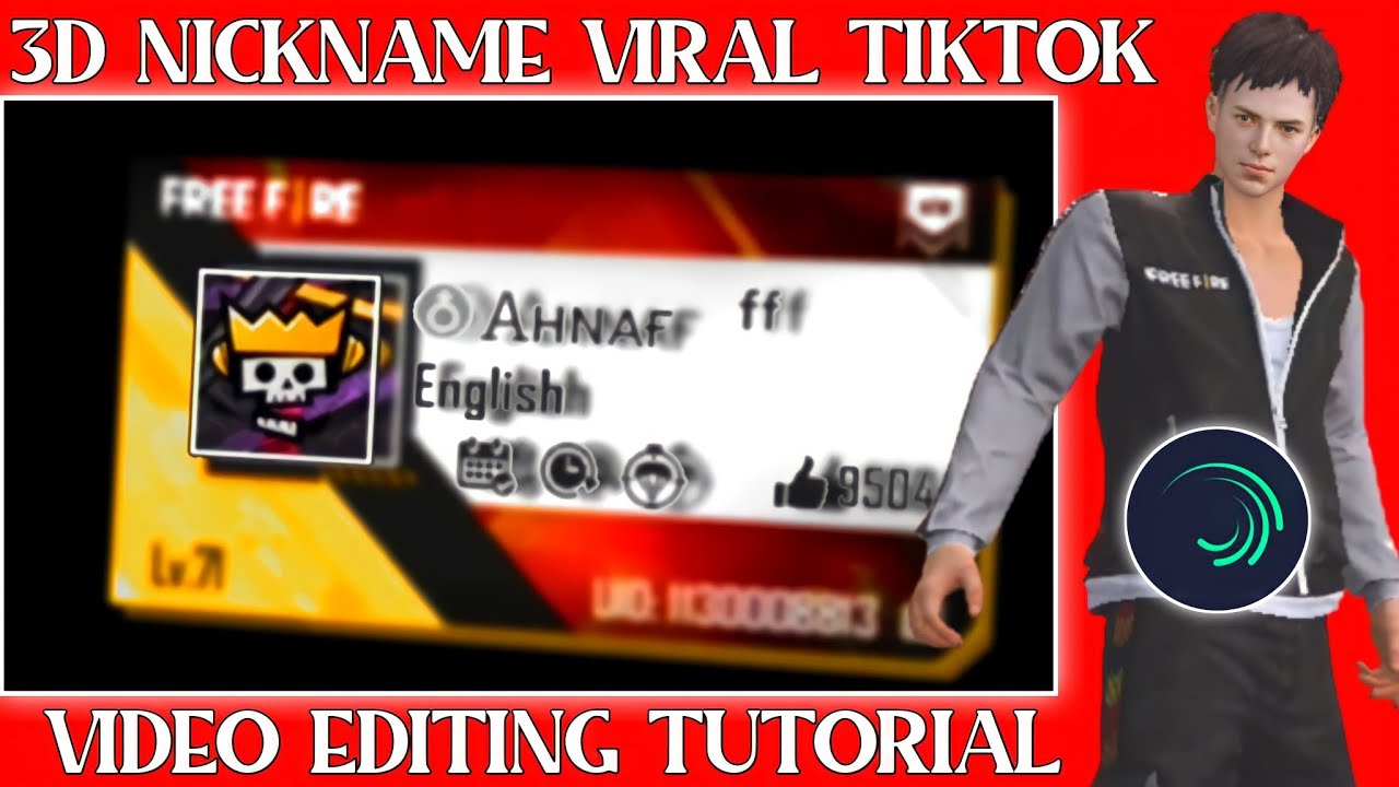 TUTORIAL PRESET ALIGHT MOTION FF | JEDAG JEDUG 3D NICKNAME VIRAL TIKTOK | SADSCARM YT