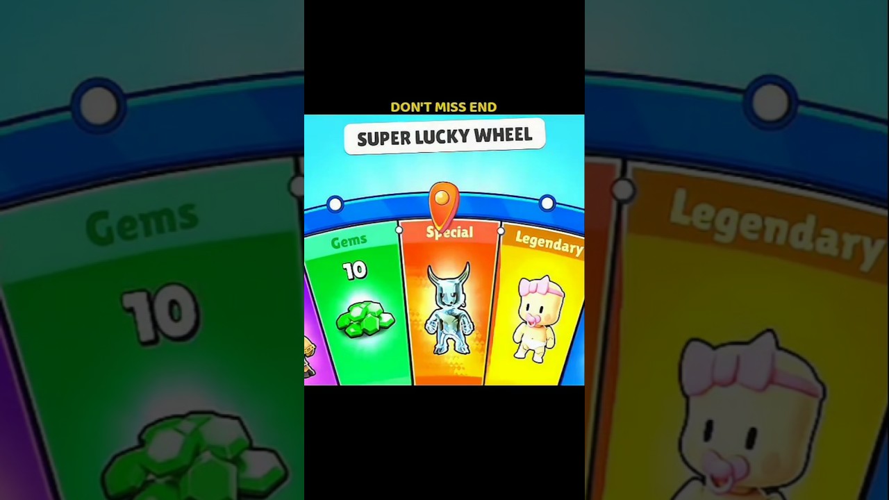 Super lucky wheel spin in stumble guys 🙀 #stumbleguys #wheel #spin #subscribe #viralshorts #youtube