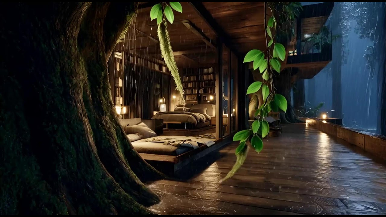Soft Rain in the Deep Forest at Night 🌧️| Relax & Drift into Deep Sleep, Relaxation