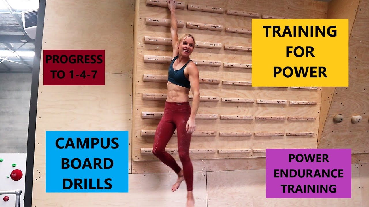 TRAINING FOR CLIMBING- Power Endurance and Campus Board Drills