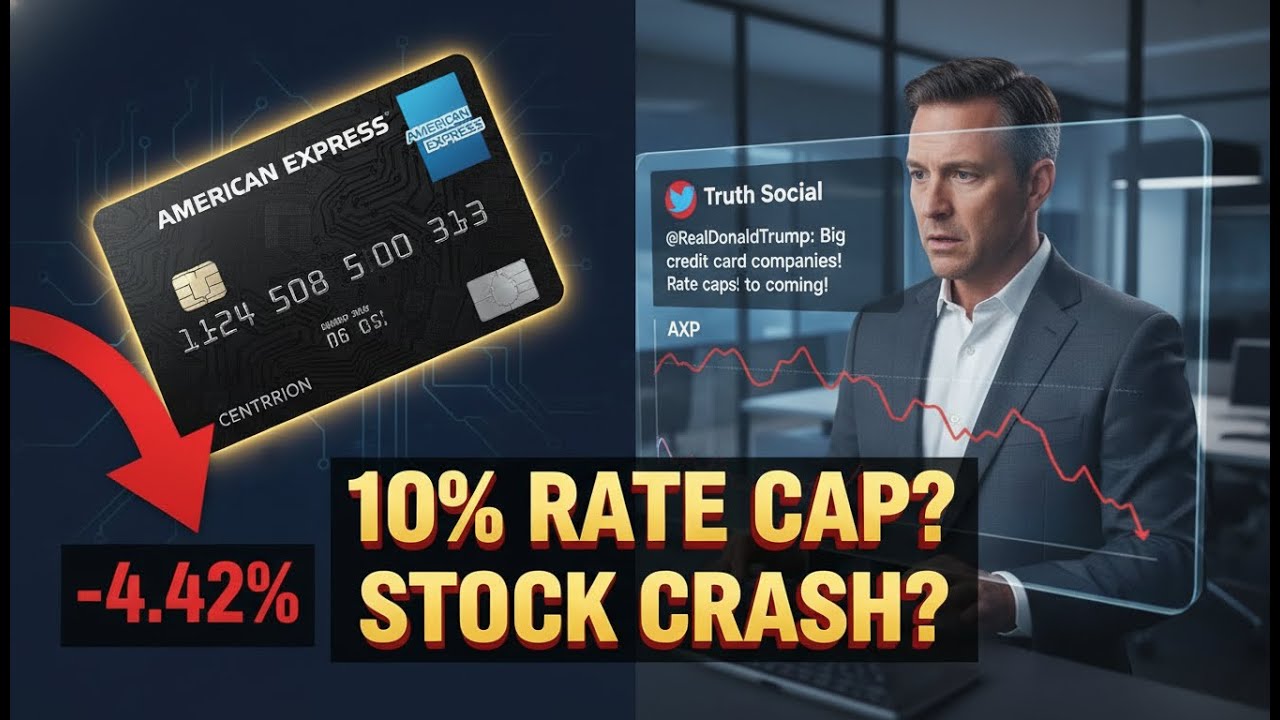 American Express Stock CRASHING? | Trump's 10% Interest Rate Cap Explained (AXP Stock Analysis)