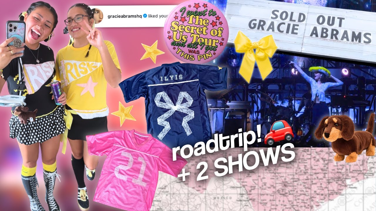 DIYed outfits + GRACIE ABRAMS TSOU tour in Austin + Dallas! fangirls are totally thriving RIGHT NOW!