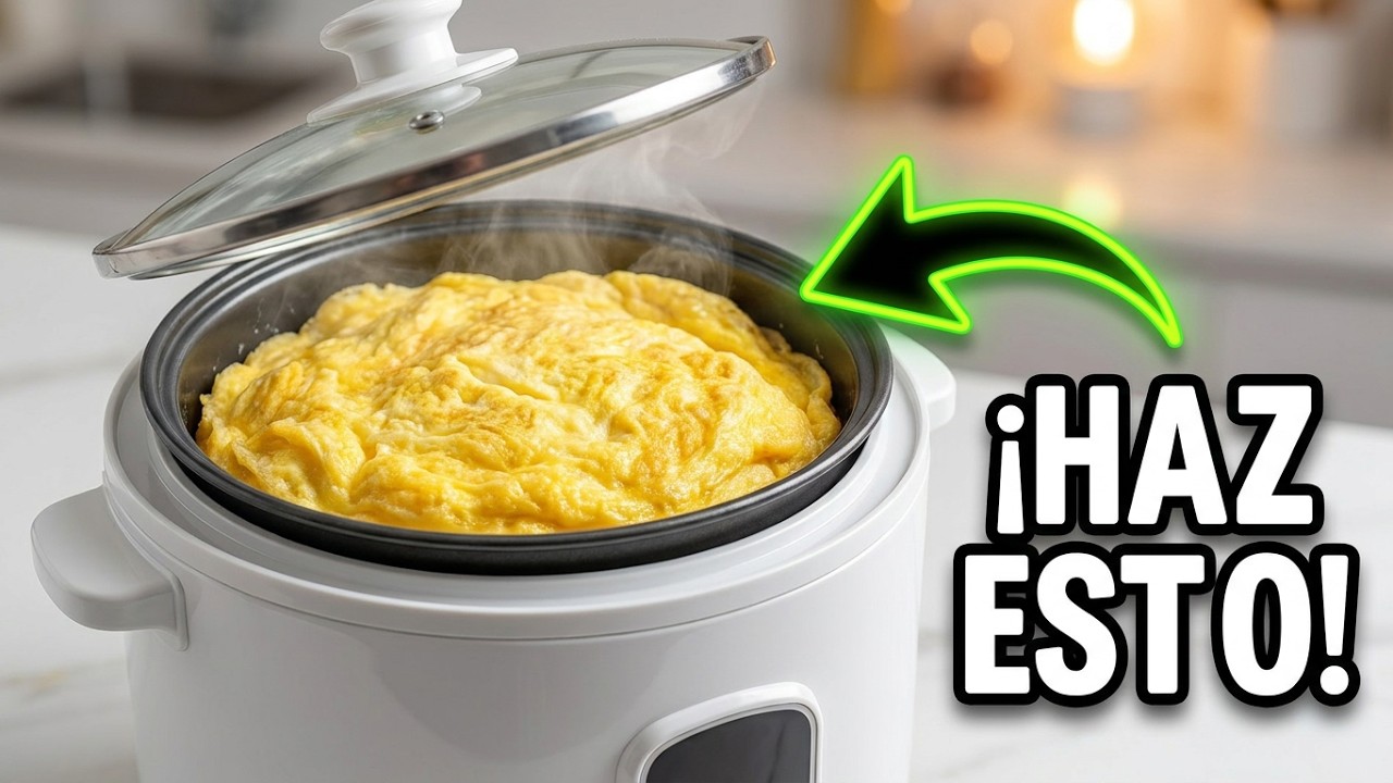 Como hacer tortilla de huevos con tu olla arrocera