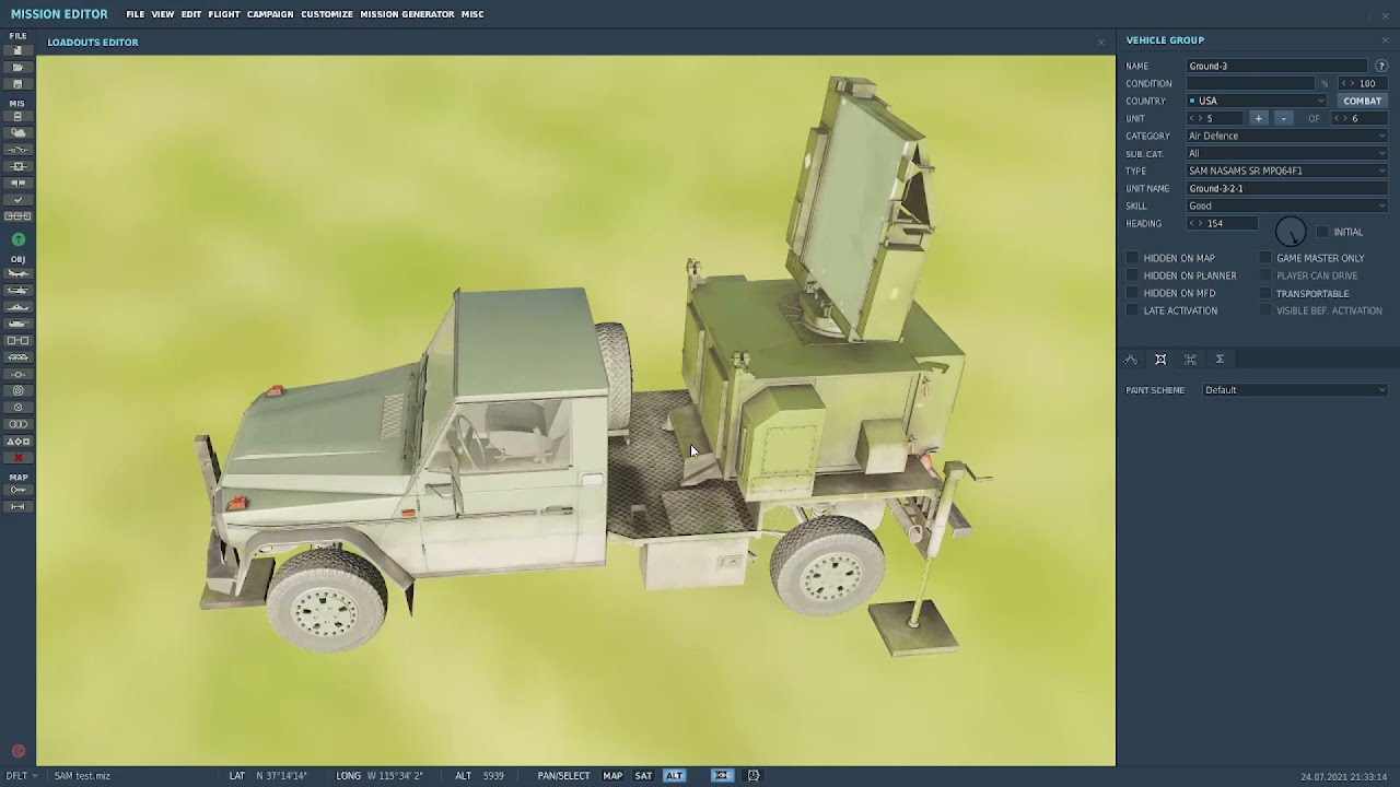 NASAMS & how to set up a AI pinpoint strike