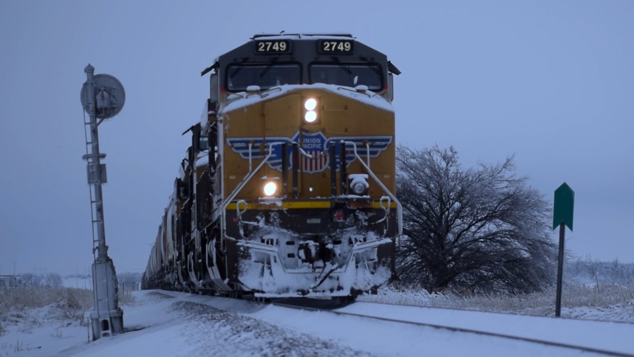 Chasing Trains in the Snow on New Year's Day