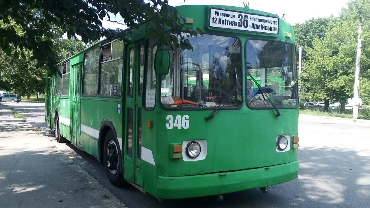 Поездка на троллейбусе Зиу 682 №346