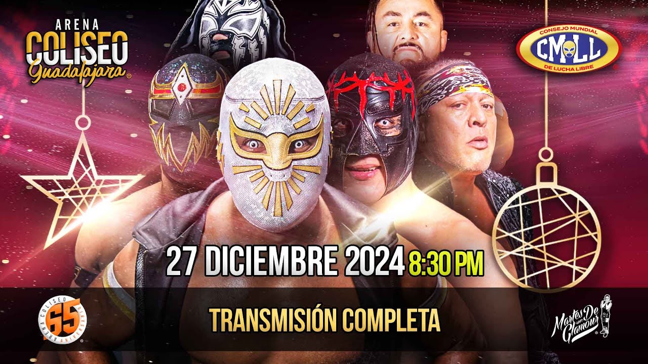 CMLL DESDE LA ARENA COLISEO DE GUADALAJARA: VIERNES / 27 DE DICIEMBRE