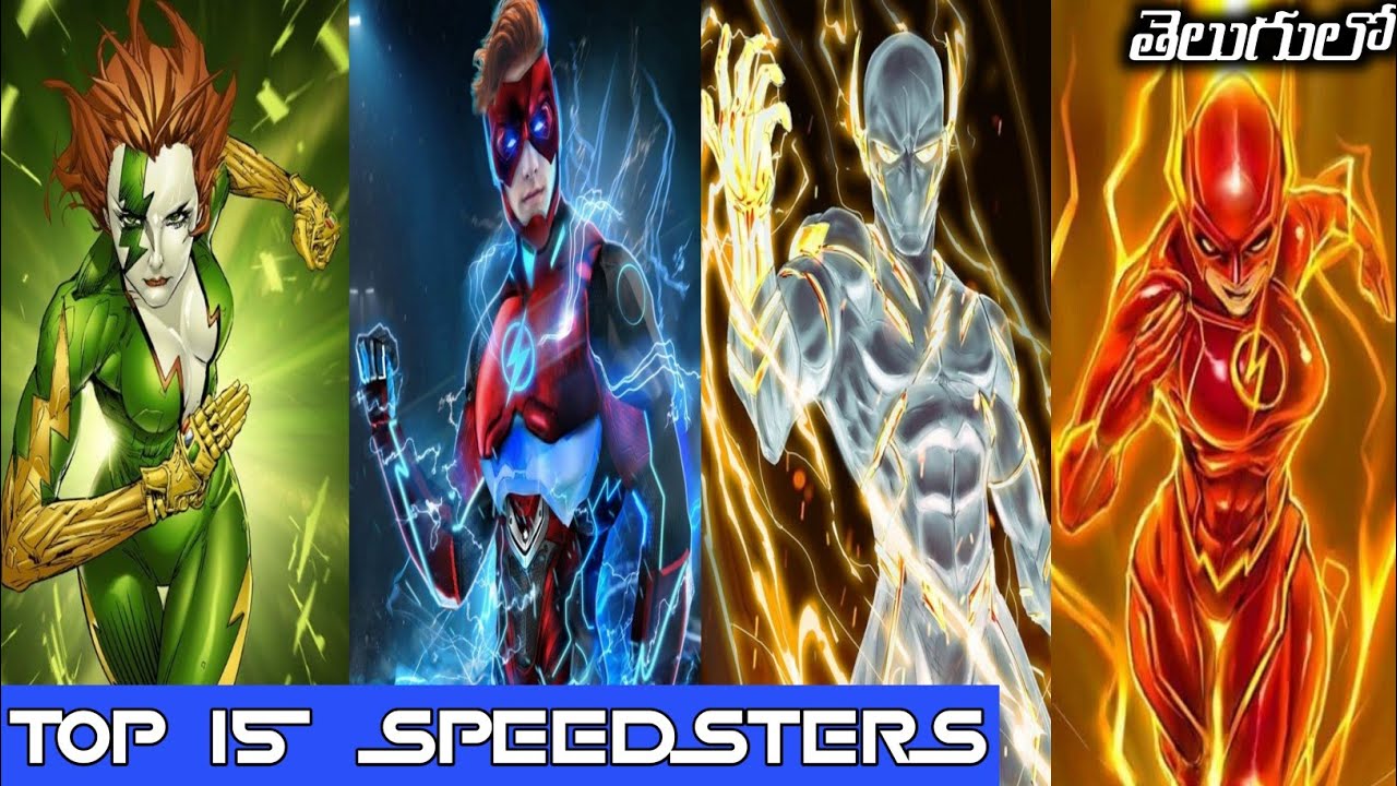 Top 15 Speedsters-వేగవంతమైన Top 15 సూపర్ హీరోలు..!