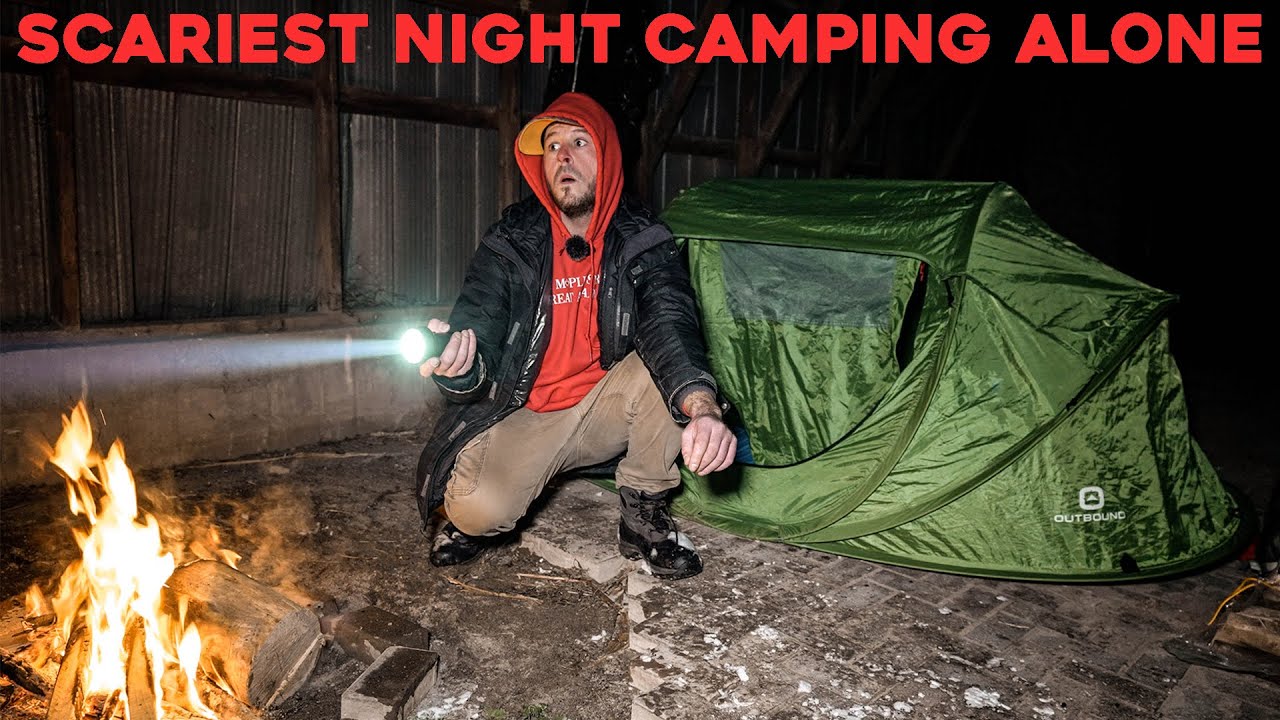 SCARIEST NIGHT OF MY LIFE CAMPING ALONE AT MY HAUNTED FARM HOUSE |THERE IS SOMETHING VERY WRONG HERE