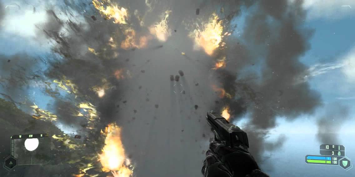 [Crysis]Barrel play. Mass physics demonstration.