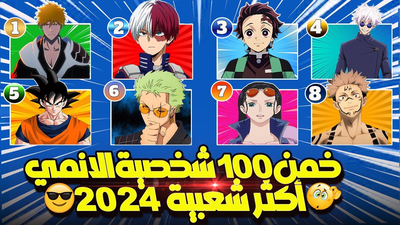 خمن أشهر 100 شخصية أنمي 🔥 في 3 ثواني فقط ⏳🎯