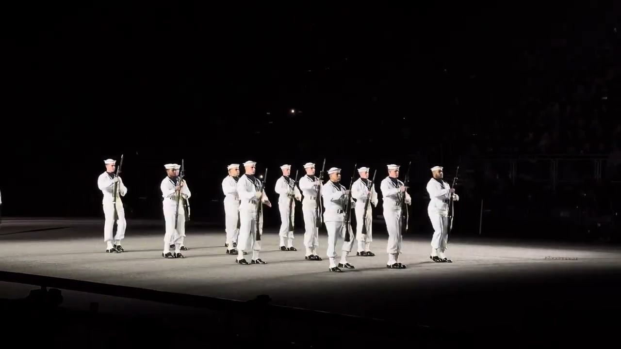 US NAVY DRILL TEAM Performs at Royal Edinburgh Military Tattoo 2024