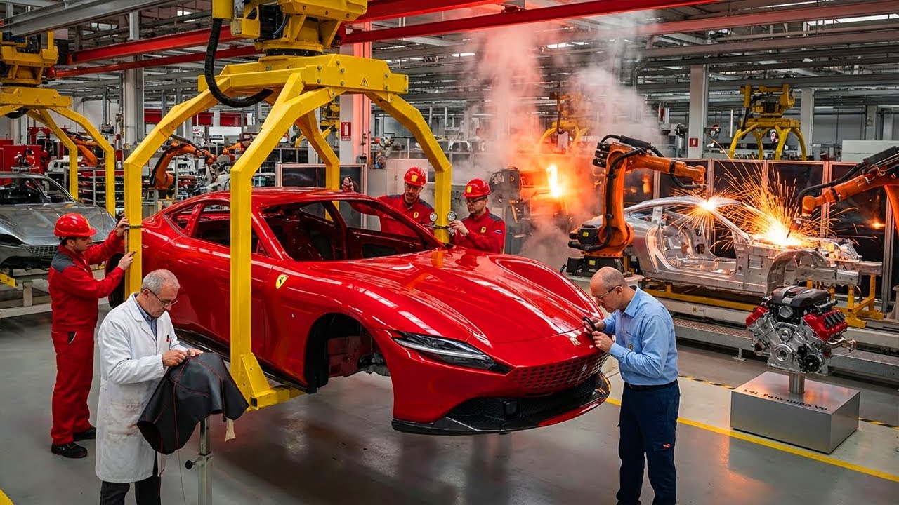 Inside Ferrari Factory: How the Roma GT is Made - Maranello's Timeless Grand Tourer