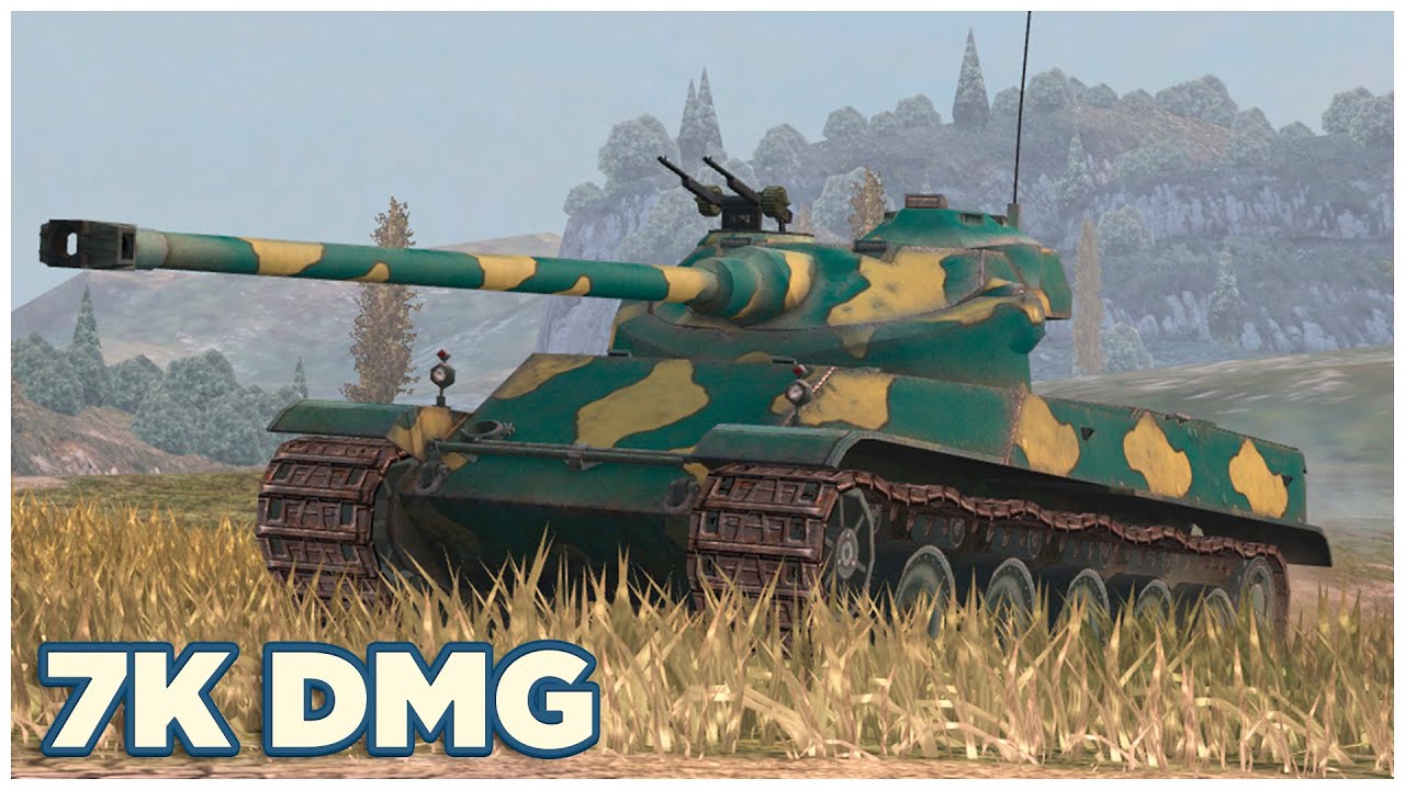 AMX 50 100 • 7К УРОНА • 4 ФРАГА • WoT Blitz