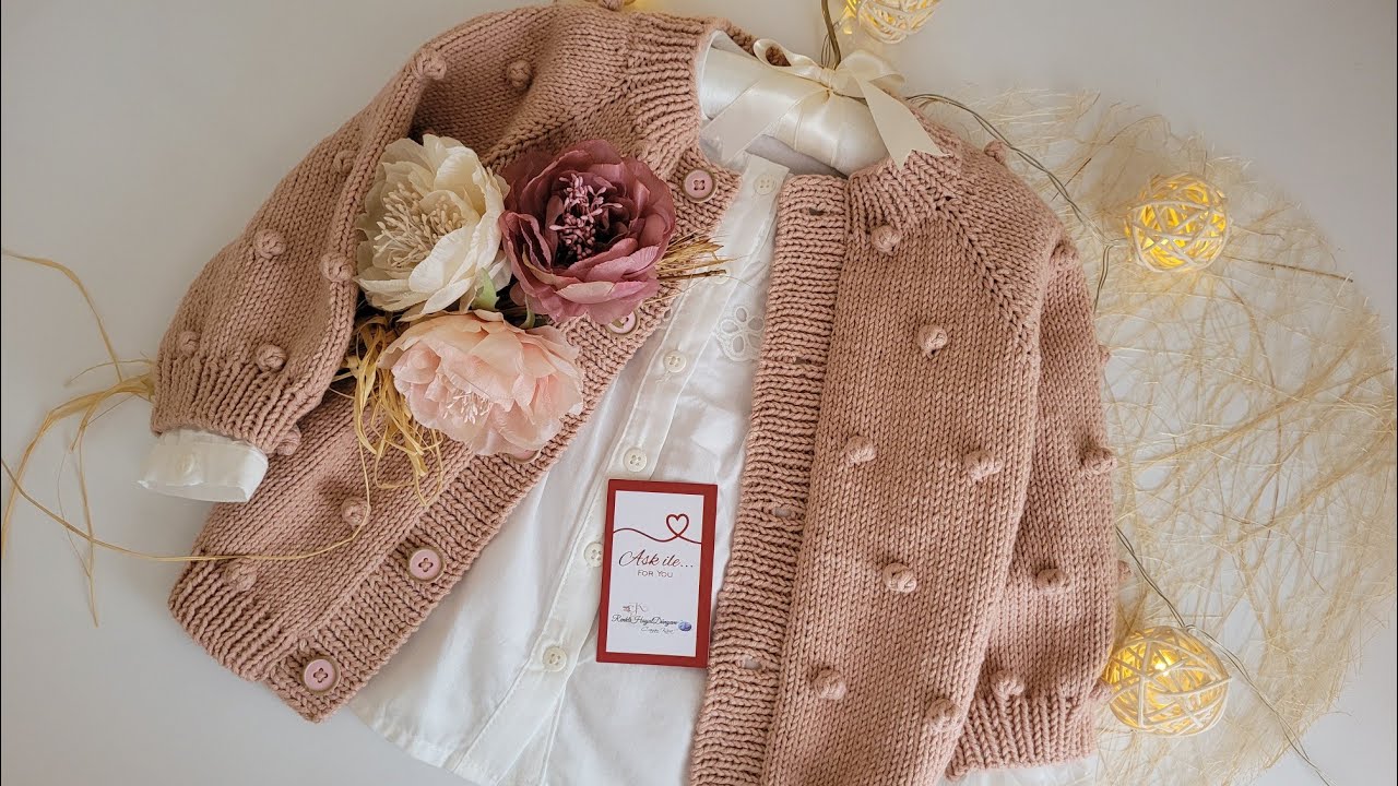 POPCORN HIRKA / POPCORN CARDİGAN / BABY CARDİGAN