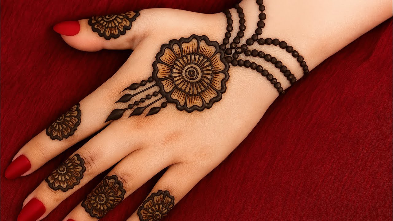 New stylish arabic mehndi design front hand | full hand mehndi design simple| mehandi design |mehndi