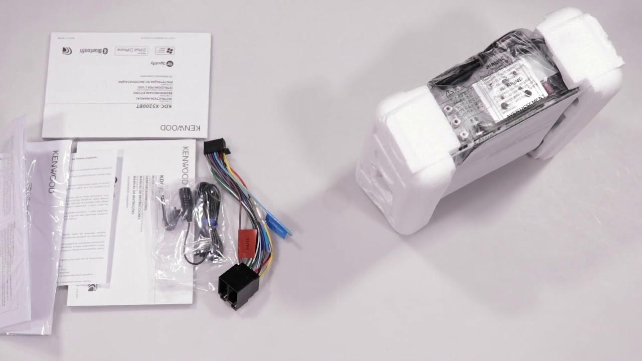 Unboxing Kenwood Car radio KDC-X5200BT