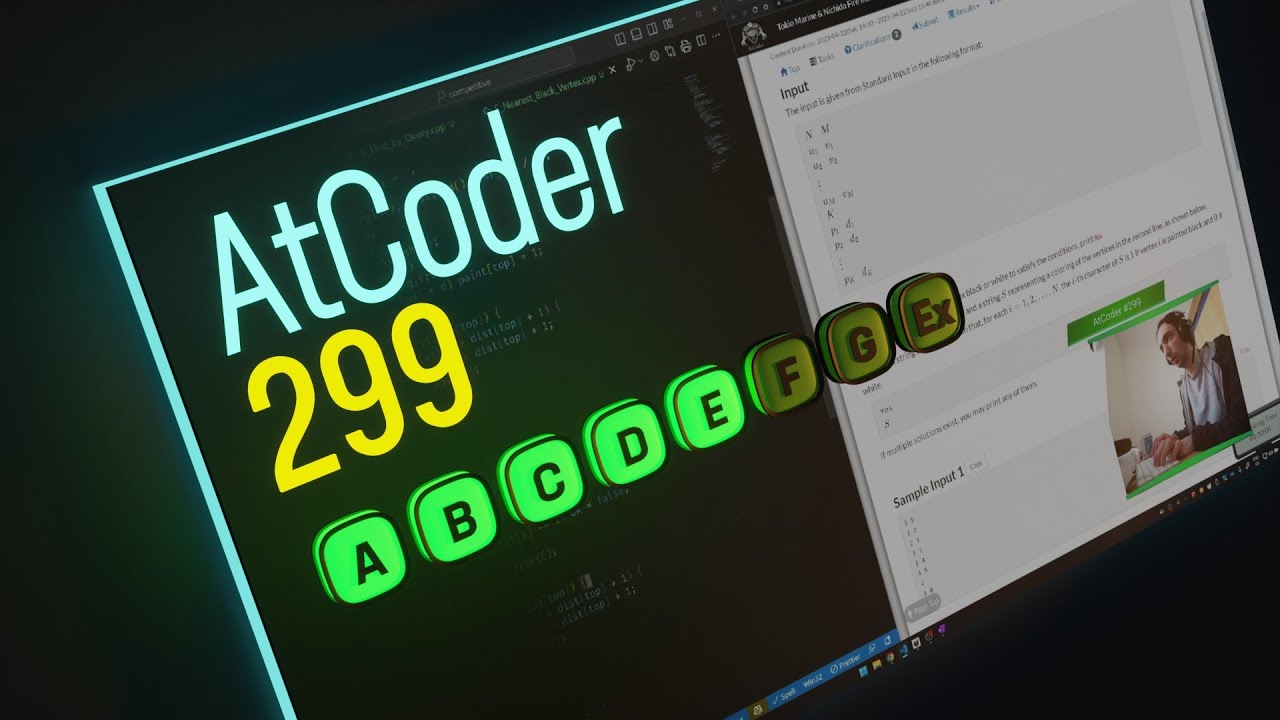 AtCoder Beginner Contest 299 - Solutions to ABCDE (in 34min)