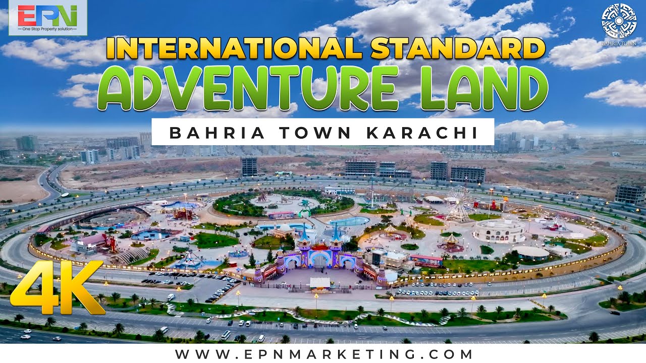 Bahria Adventure Land | Theme Park Bahria Town Karachi | Drone View