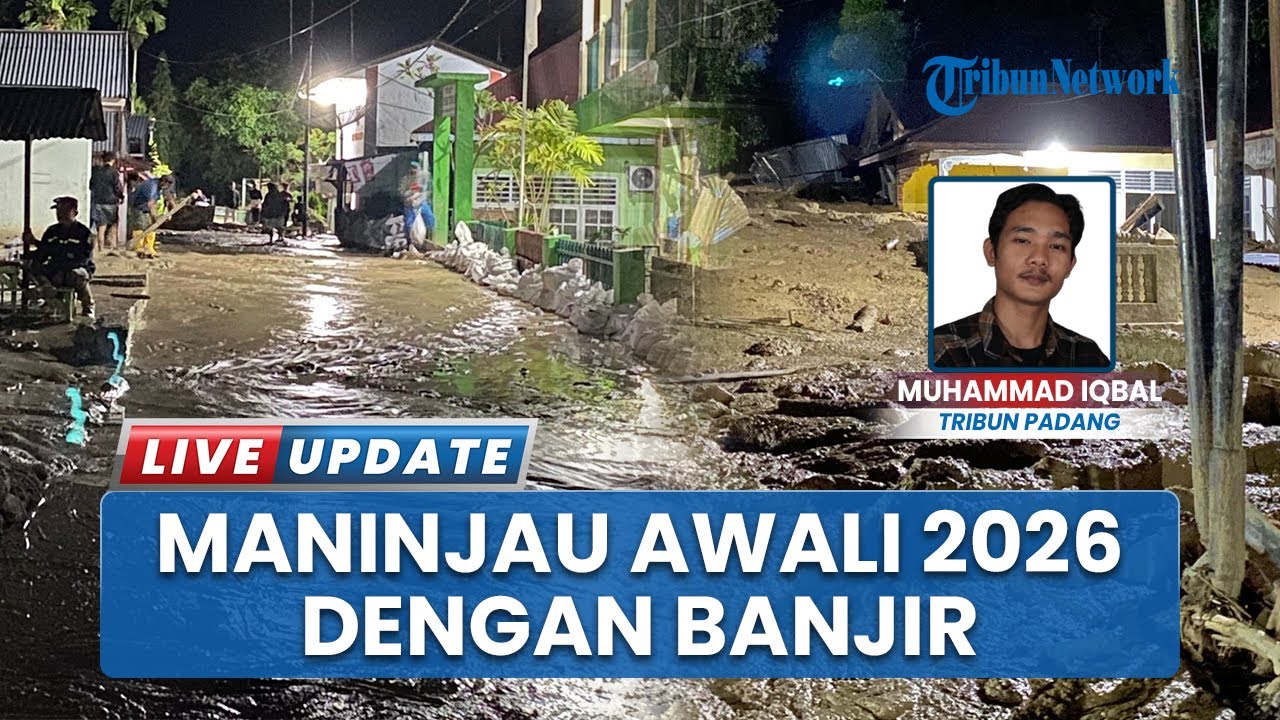 Warga Panik! Gemuruh Banjir Terjang Maninjau Sumatera Barat seusai Pergantian Tahun Baru 2026