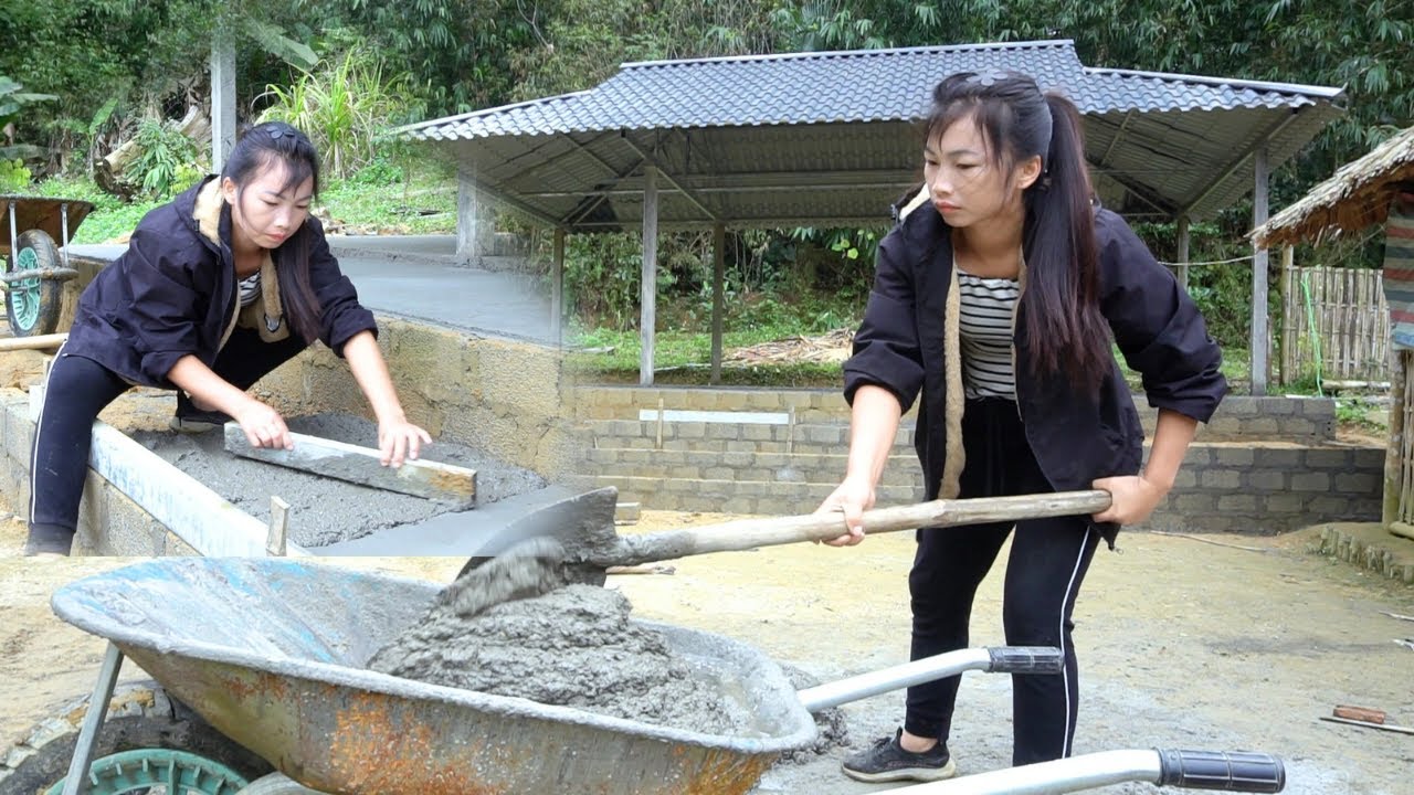 The girl who built the farm turned the abandoned land into an ideal place to live