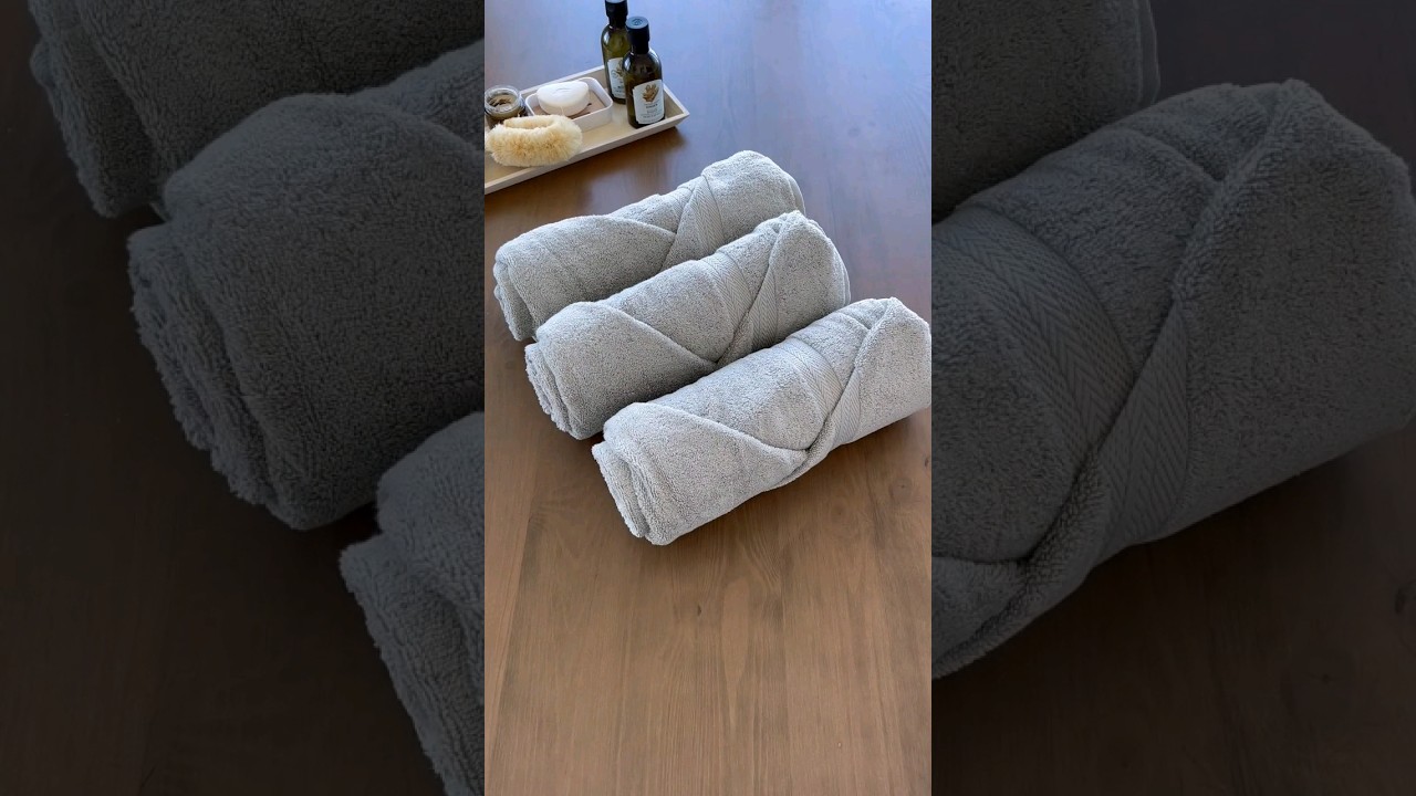 Fold Your Towels Like a PRO | 3 ways to fold your towels keep them organized & impress your guests.