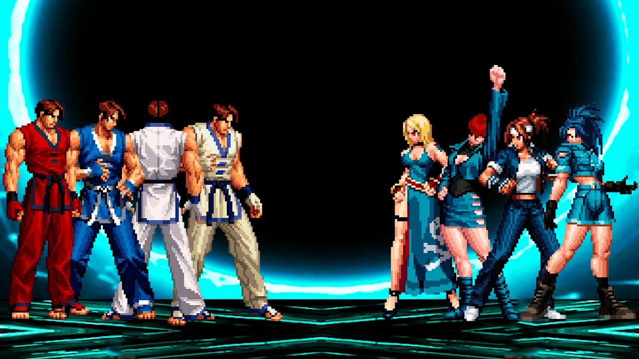 [KOF Mugen] Kim Kaphwan Team vs YS Girls Team Team