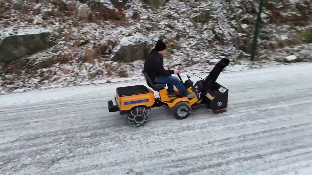 Stiga Park with snowblower 