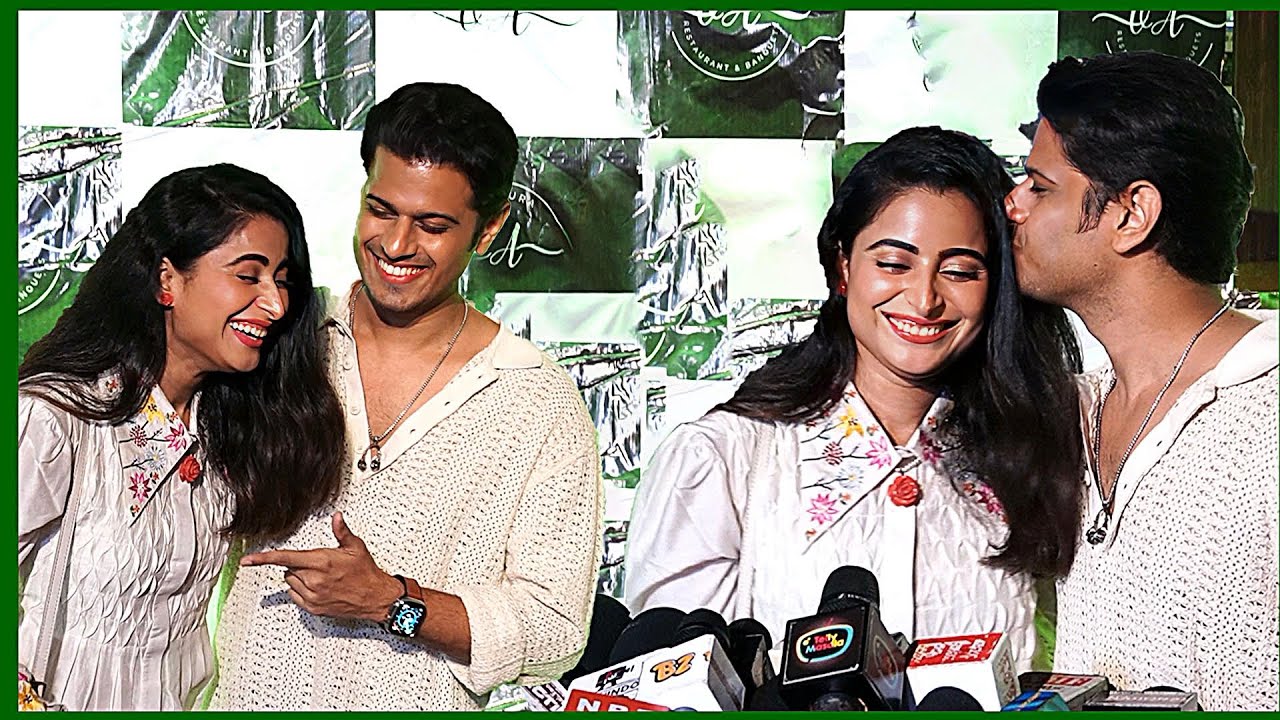Neil Bhatt Sweetly Kissed Wife Aishwarya Sharma At the Birthday celebration Party Of Jigna Vora