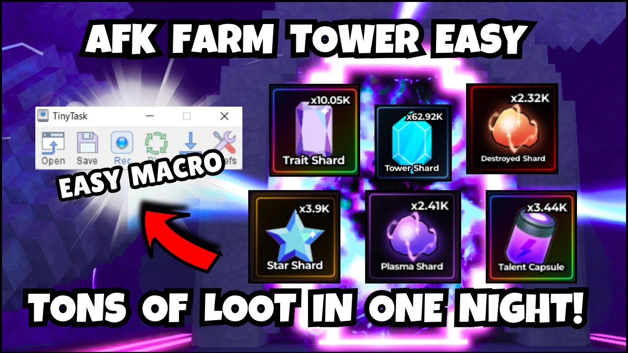 How to AFK Tower in Anime Shadow 2 | Easy Traits & Tons of Items!
