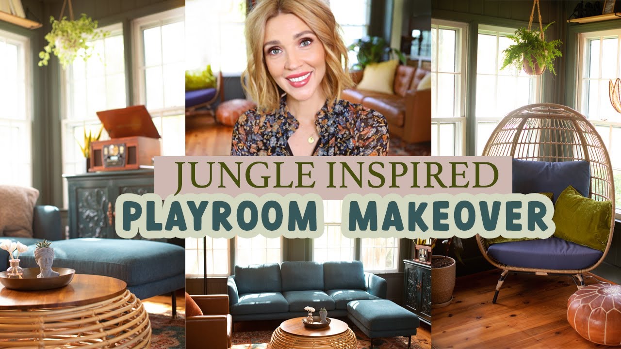 ✨NEW✨ Vintage Jungle Inspired Playroom Makeover w/Castlery // BEFORE + AFTER