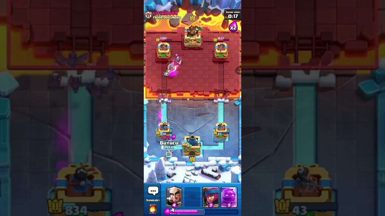 Clash royale  oynadım ( yeni kahraman efsane) 
