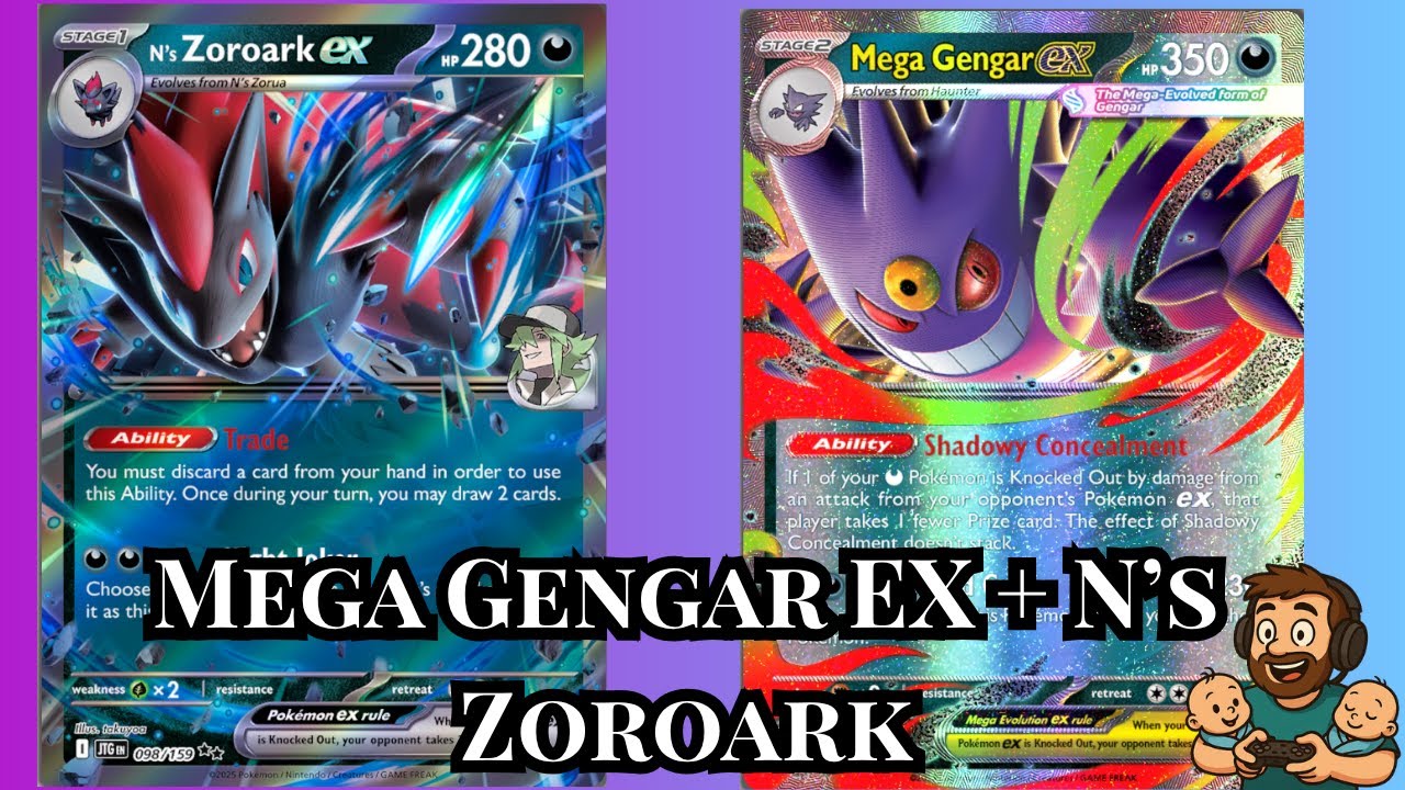 Mega Evolution Gengar EX + N&rsquo;s Squad | Pok&eacute;mon TCG Live Gameplay