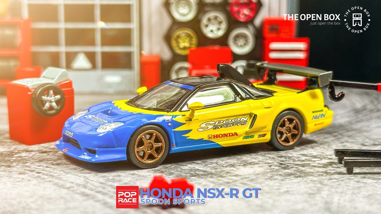 Unboxing Pop Race 1:64 HONDA NSX-R GT - Spoon Sports @TheOpenBox858 