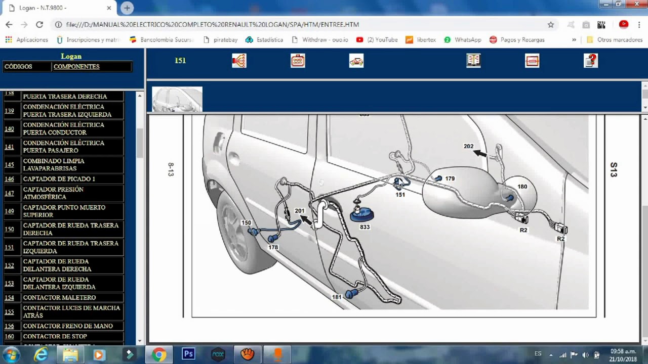 DIAGRAMA ELECTRICO LOGAN, APRIO - MANUAL ELECTRICO RENAULT LOGAN