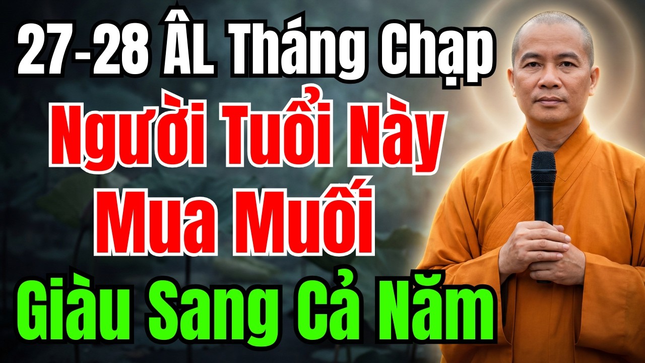 27-28 THÁNG CHẠP ÂL : GIA ĐÌNH CÓ NGƯỜI TUỔI NÀY MUA MUỐI - GIÀU SANG CẢ NĂM