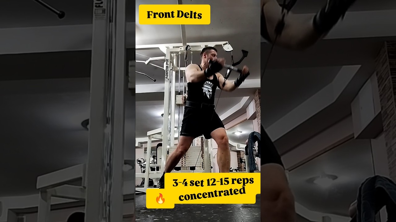 Cable Front Raise – Massive Front Delts 