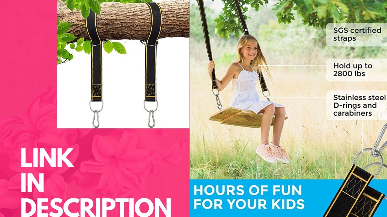 -Rhino StrapMate| Tree Swing Straps Hanging Kit |Two 4ft Strap, Holds 2800 lbs (SGS Certified), Fast