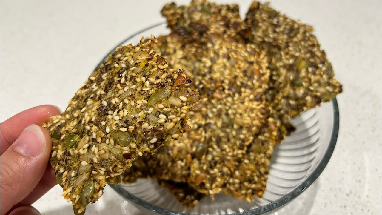 Zdravi Krekeri sa Sjemenkama | Healthy Crackers with Seeds Gluten Free