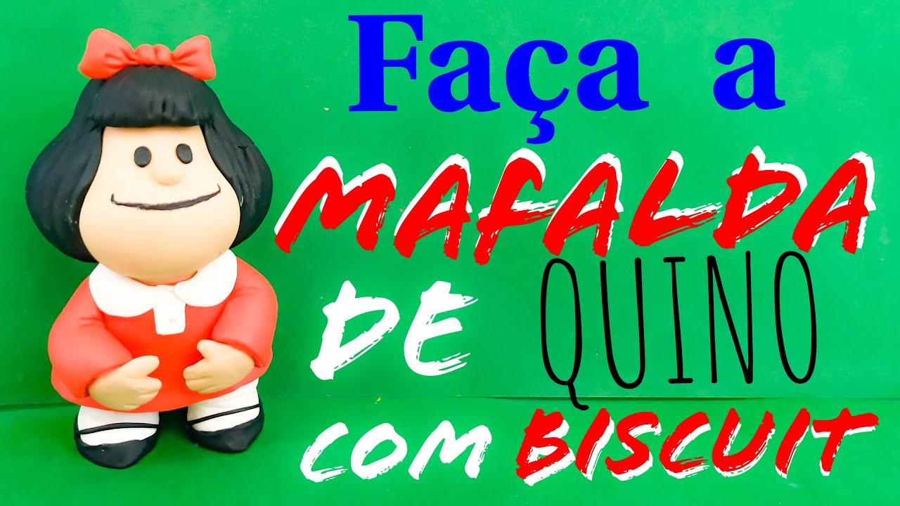 Como Fazer a Mafalda de Quino - Com Biscuit - Passo a Passo Completo - DIY