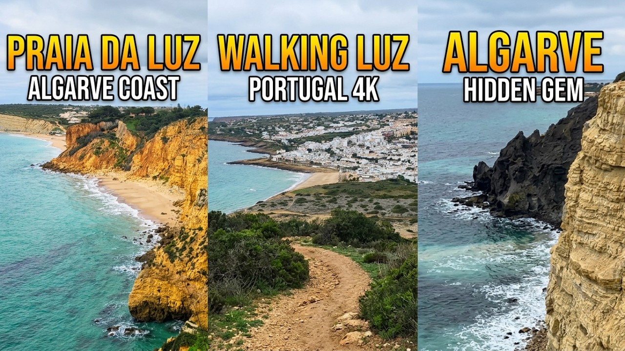 Walking to Praia da Luz Portugal.
