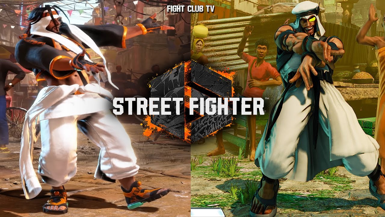 Street Fighter 6 &bull; RASHID Gameplay Comparison (SF5 - SF6)