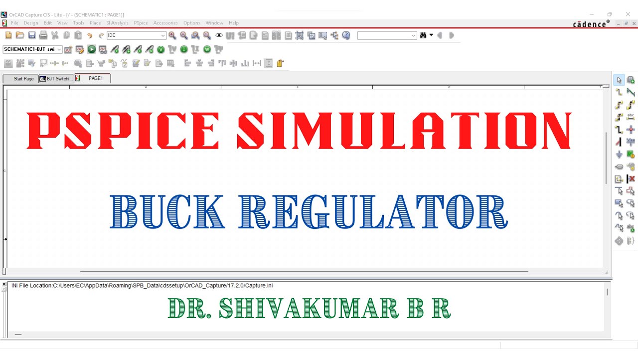 PSpice Simulation: Buck Regulator Simulation
