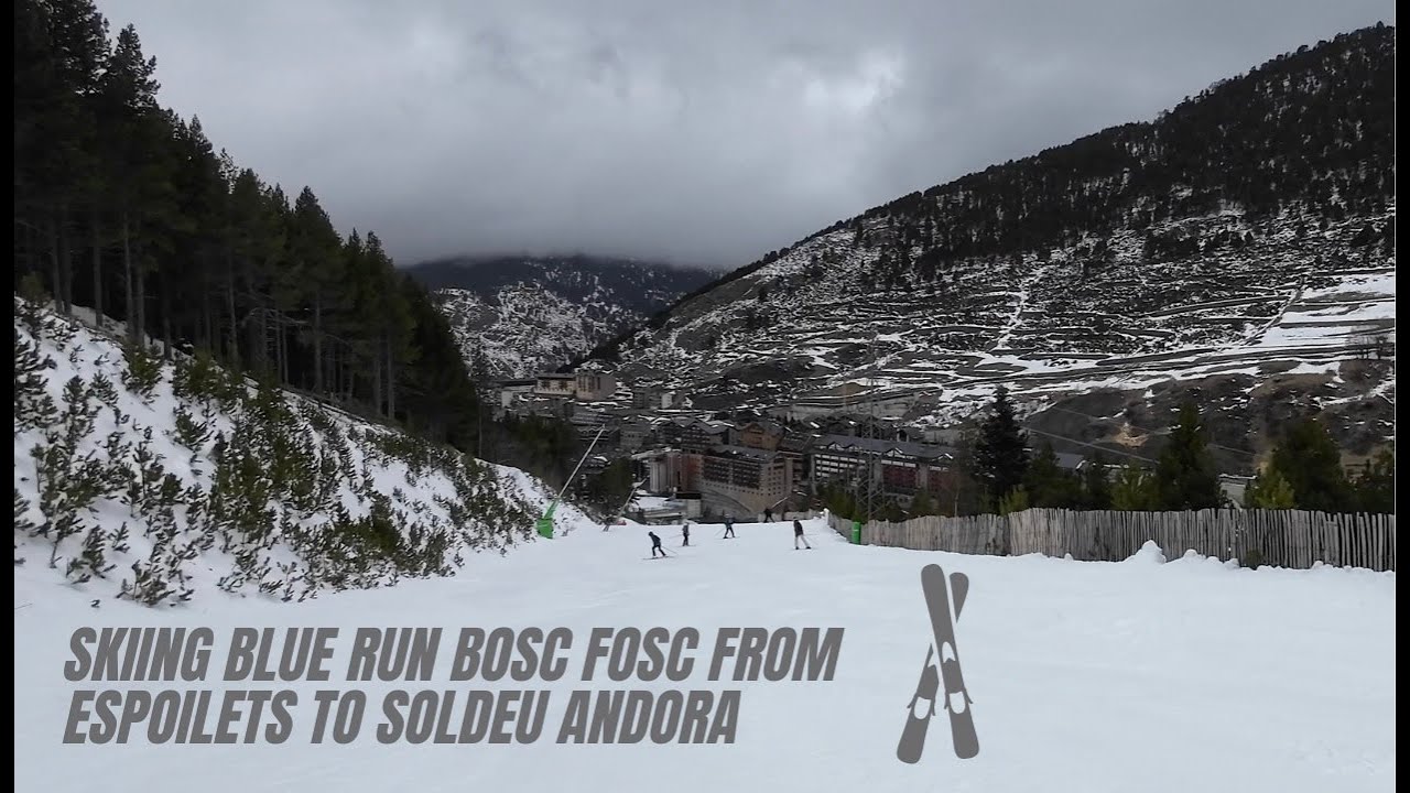 Skiing the Bosc Fosc Soldeu, Andorra