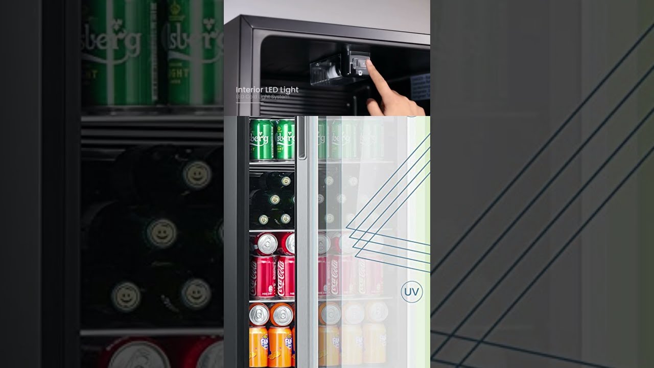 COMFEE' CRV115TAST Cooler, 115 Cans Beverage Refrigerator