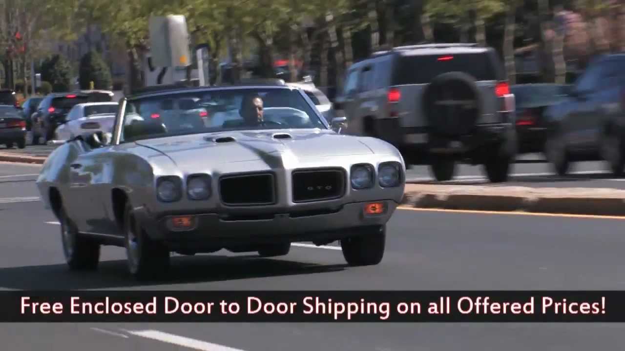 1970 Pontiac GTO Convertible for sale with test drive, driving sounds, and walk through video